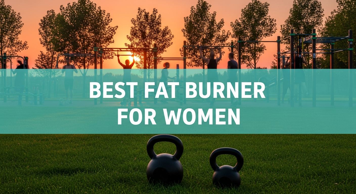 Best Fat Burner for Women: A Complete Guide to Choosing the Right One best fat burner for women displayed on a sign in an outdoor fitness park at sunset