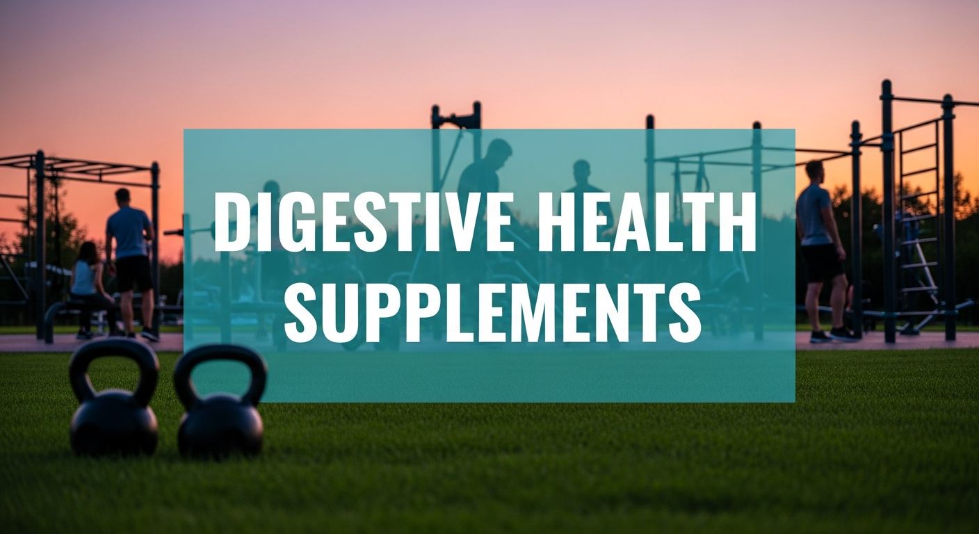 digestive health supplements in a health and wellness lifestyle setting